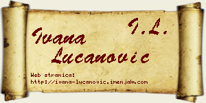 Ivana Lučanović vizit kartica
